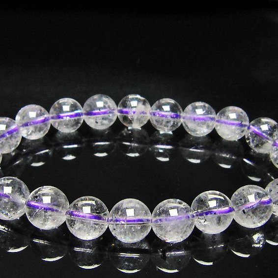 ブ ルーストロベリークォーツ水晶 ブレスレット 9mm [L352-153]