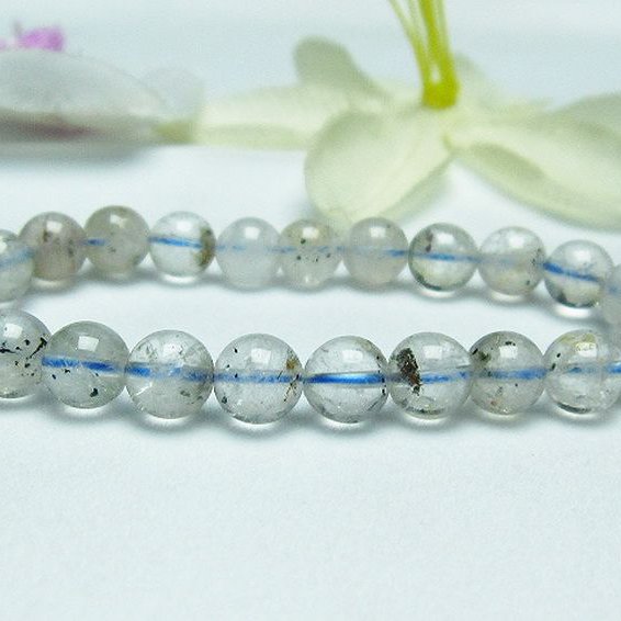 ブ ルーストロベリークォーツ水晶 ブレスレット 7mm [L352-16]