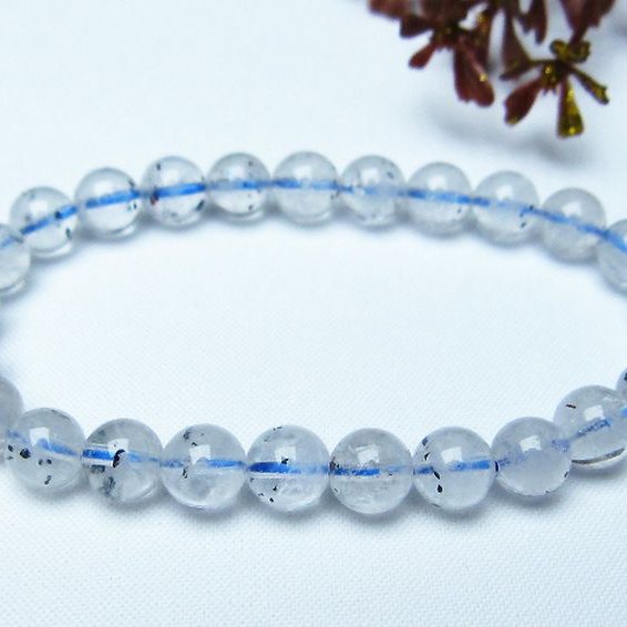 ブ ルーストロベリークォーツ水晶 ブレスレット 7mm [L352-212]