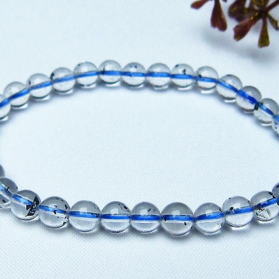 ブ ルーストロベリークォーツ水晶 ブレスレット 6mm [L352-258]