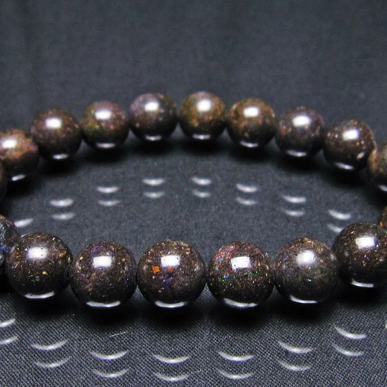 ブラックオパール ブレスレット 10mm [L378-282]