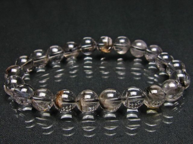 放射プラチナルチル ブレスレット 9mm [L386-17]