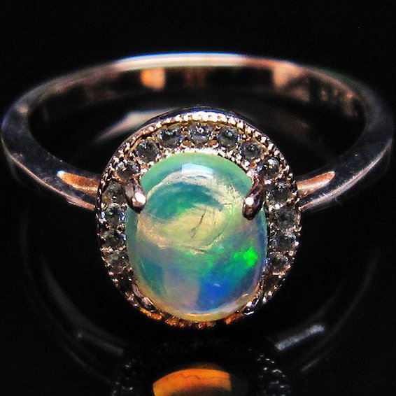 プレシャスオパール 指輪 (14号)[L388-129]