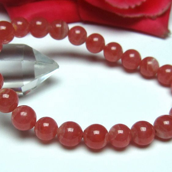 インカローズ ロードクロサイト ブレスレット 8mm [L56-710]