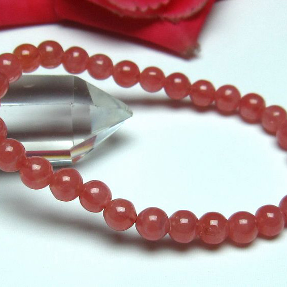 インカローズ ロードクロサイト ブレスレット 6mm [L56-749]