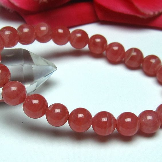 インカローズ ロードクロサイト ブレスレット 8mm [l56-805]