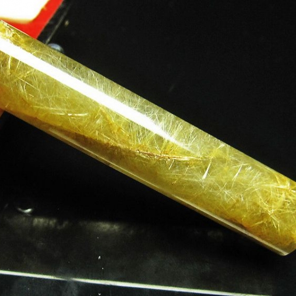 豪華ルチル 印材　※別途料金で篆刻可能 12mm [M119-178]