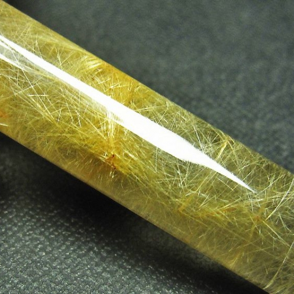 豪華ルチル 印材　※別途料金で篆刻可能 12mm [M119-186]