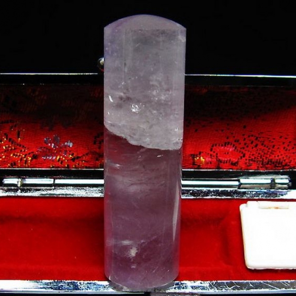 画像現物/アメジスト印材    amethyst [M147-87]