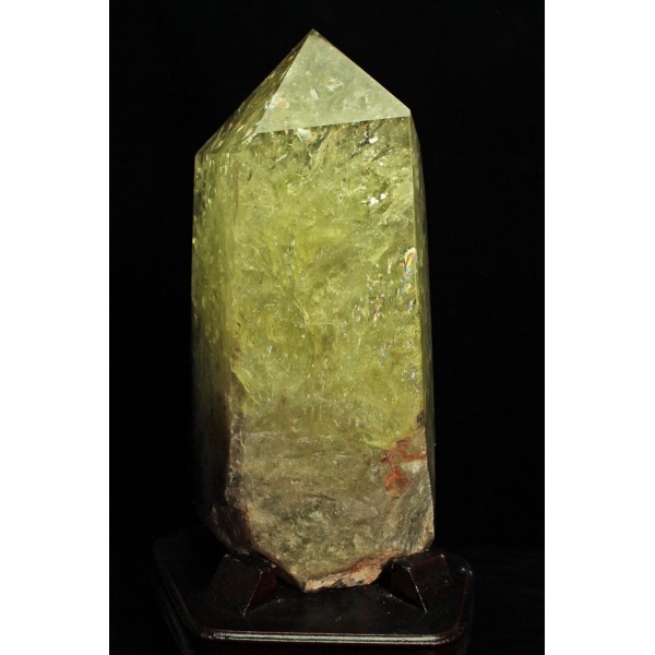 18.6Kg 虹入り シトリン水晶 六角柱[S47-121]