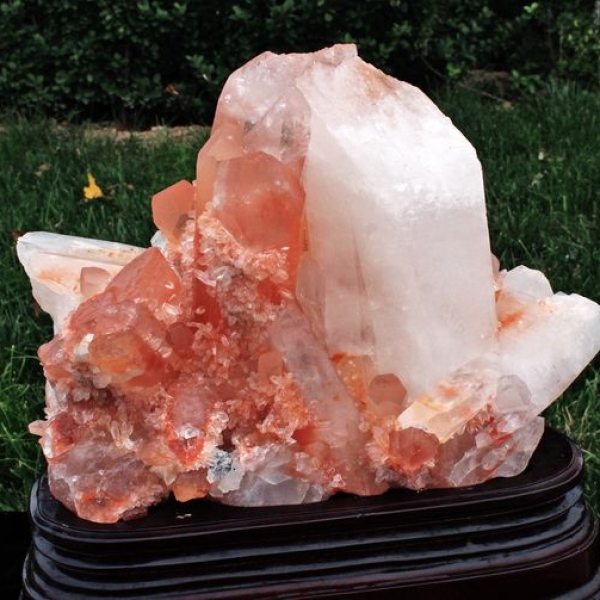 16.7Kg レッドファーデン水晶クラスター 同梱不可 [S66-18]