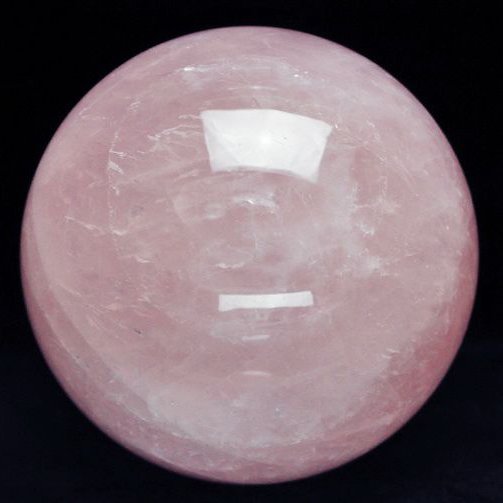 2Kg スターローズクォーツ 丸玉 115mm [S9-322]