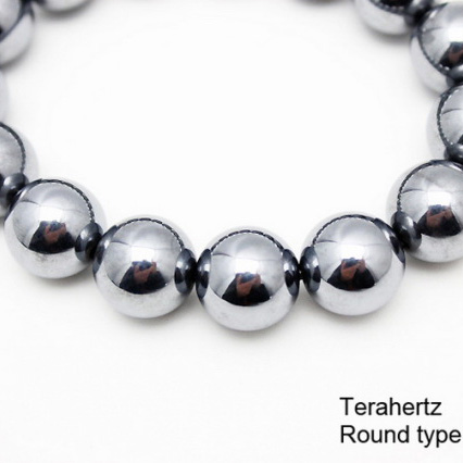 ★細胞活性化・健康★ テラヘルツブレスレット ラウンド14.5mm 高純度15N 《rv》  [T10-958]