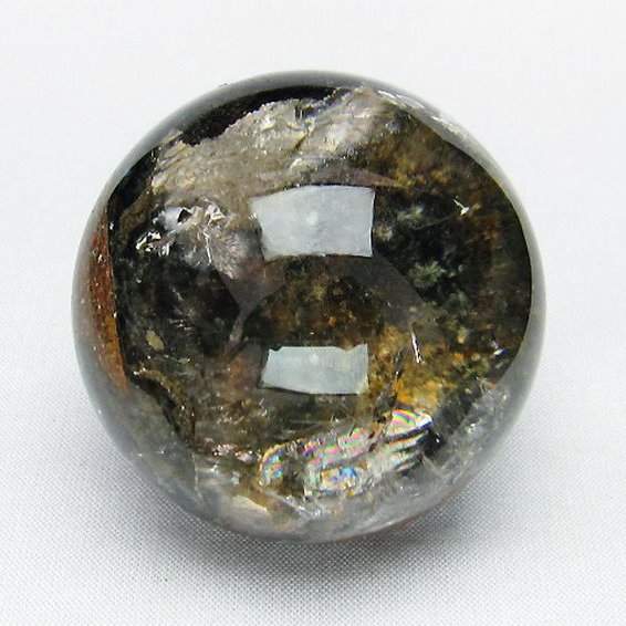 虹入り ガーデン水晶 丸玉 54mm [T100-4152]