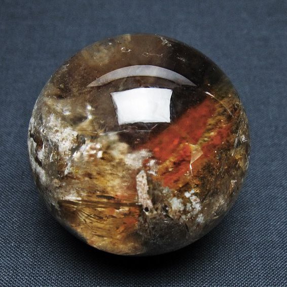 ガーデン水晶 丸玉 44mm [T100-4729]