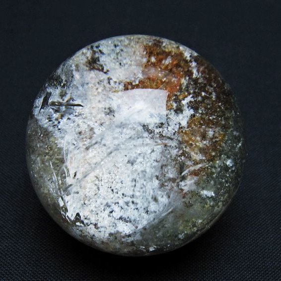 ガーデン水晶 丸玉 40mm [T100-4735]