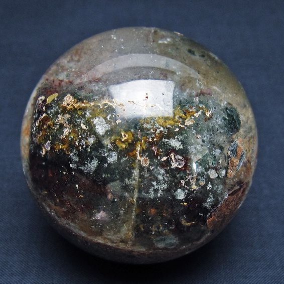 ガーデン水晶ファントム 丸玉 57mm [T100-4780]