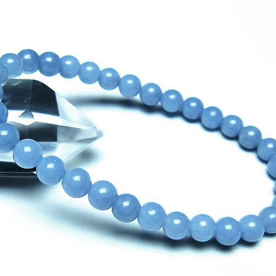 エンジェライト 天使の石 ブレスレット 6mm [t104-3977]