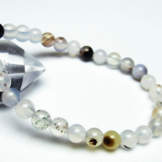 デンドリック アゲート ブレスレット 6mm [t108-5564]