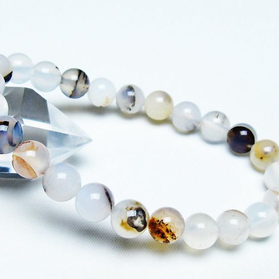 デンドリック アゲート ブレスレット 8mm [T108-6169]