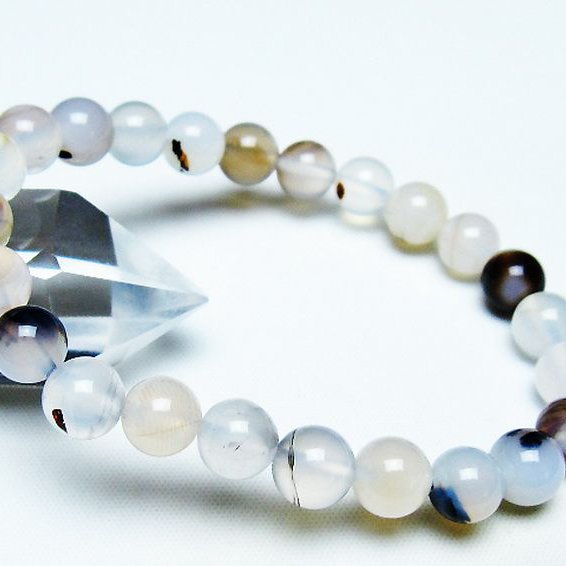 デンドリック アゲート ブレスレット 8mm [T108-6170]