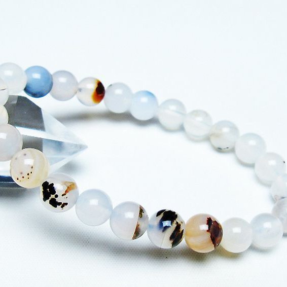 デンドリック アゲート ブレスレット 8mm [T108-6174]