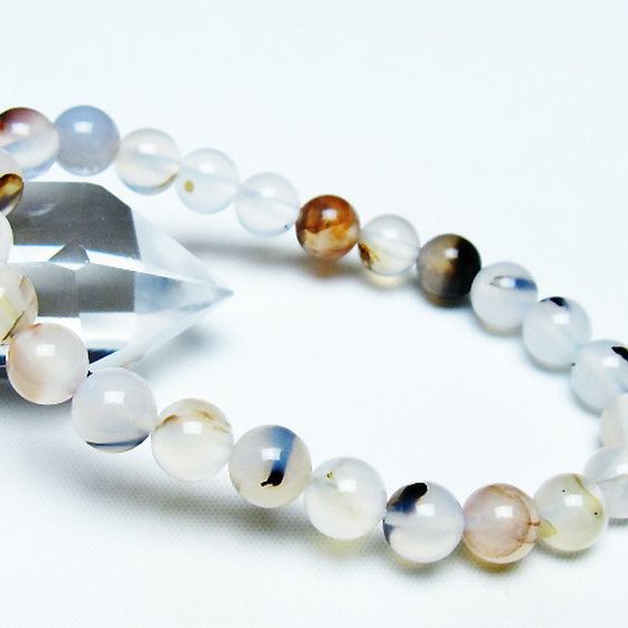 デンドリック アゲート ブレスレット 8mm [T108-6180]