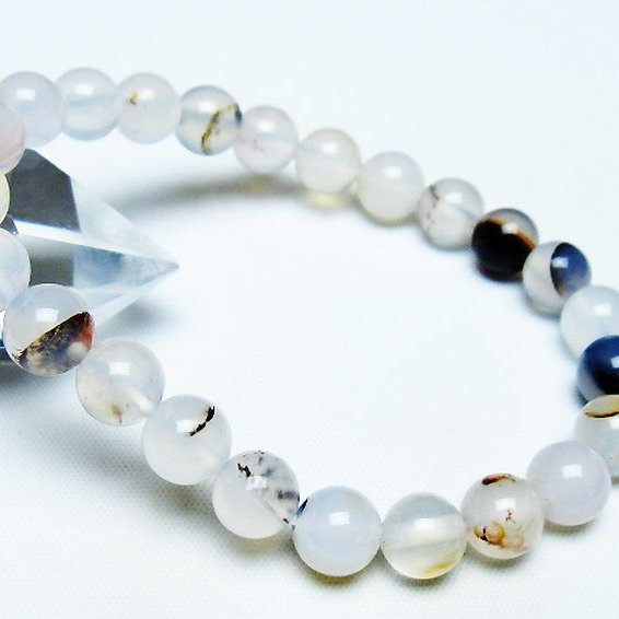 デンドリック アゲート ブレスレット 8mm [T108-6186]