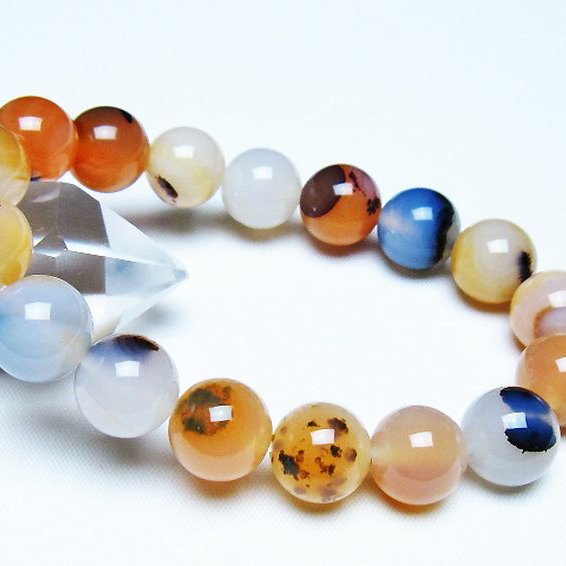 デンドリック アゲート ブレスレット 12mm [T108-6356]