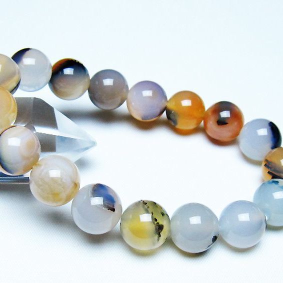 デンドリック アゲート ブレスレット 12mm [T108-6379]