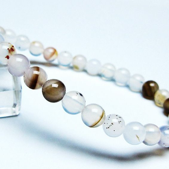 デンドリック アゲート ブレスレット 6mm [t108-6420]