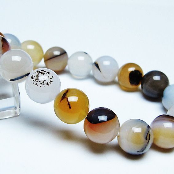 デンドリック アゲート ブレスレット 12mm [t108-6493]