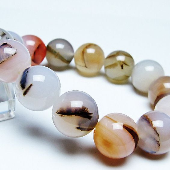 デンドリック アゲート ブレスレット 16mm [t108-6501]