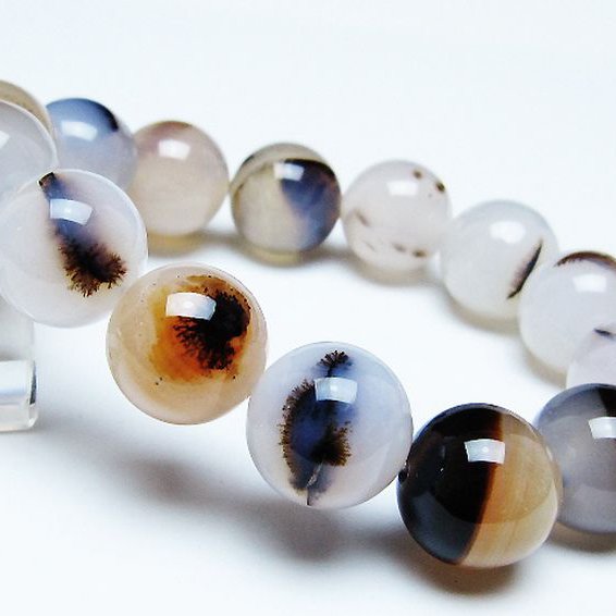 デンドリック アゲート ブレスレット 16mm [t108-6513]
