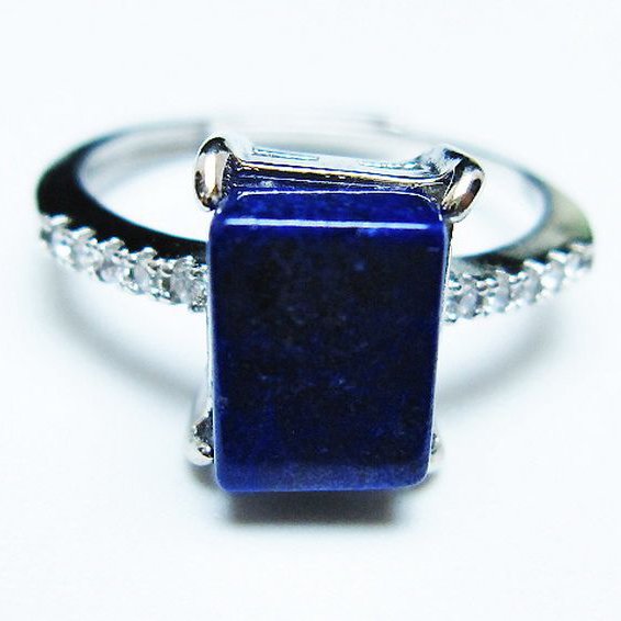 ラピスラズリ 指輪 (16号)[T109-3154]