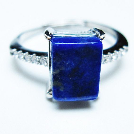 ラピスラズリ 指輪 (16号)[T109-3163]