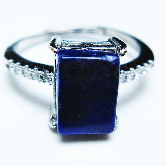 ラピスラズリ 指輪 (15号)[T109-3167]