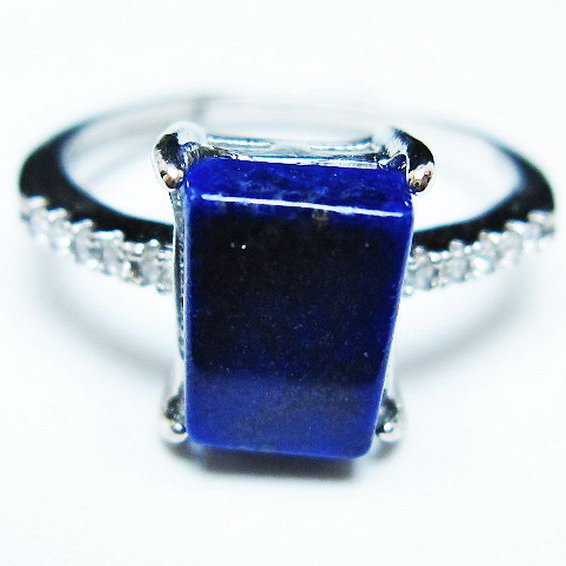ラピスラズリ 指輪 (16号)[T109-3182]
