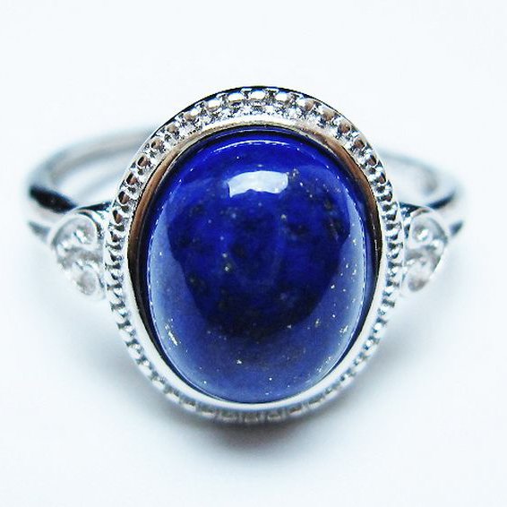 ラピスラズリ 指輪 (16号)[t109-3339]