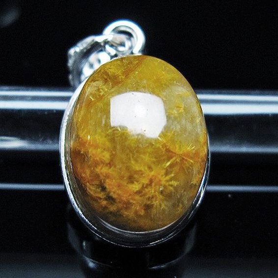 タイチンフラワー水晶 ペンダント [T111-5894]