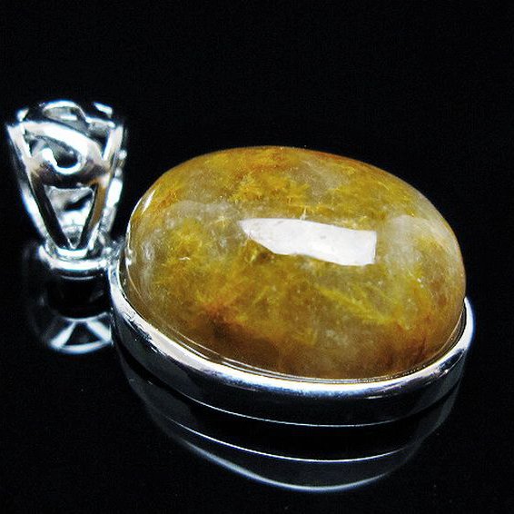 タイチンフラワー水晶 ペンダント [T111-5897]