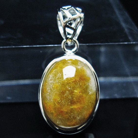 タイチンフラワー水晶 ペンダント [T111-5921]