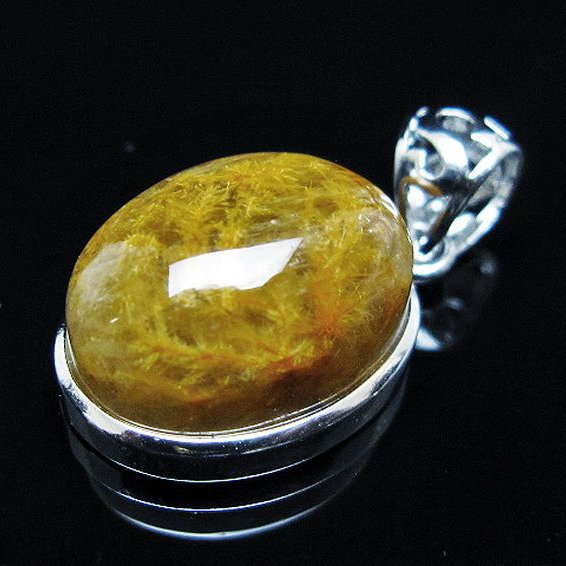 タイチンフラワー水晶 ペンダント [T111-5954]