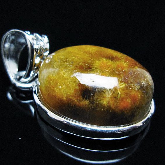 タイチンフラワー水晶 ペンダント [T111-5956]