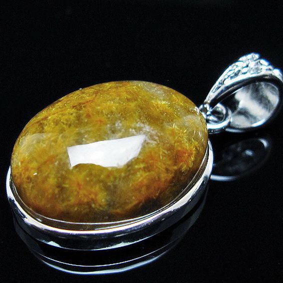 タイチンフラワー水晶 ペンダント [T111-5961]