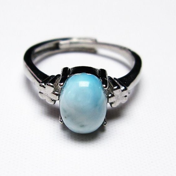 ラリマー S925 リング 17号 ラリマー 指輪 (17号)[t113-10201]