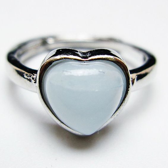 ラリマーハート 指輪 (12号) [t113-12986]