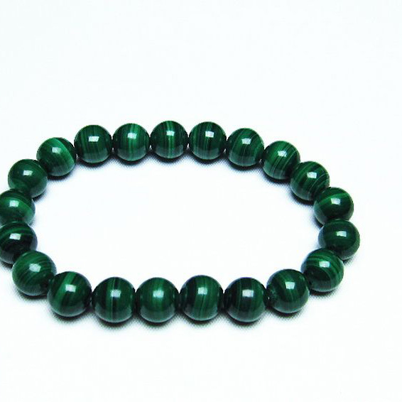 マラカイト ブレスレット 10mm [T115-3835]