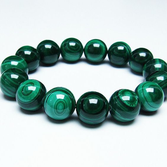 マラカイト天眼  ブレスレット  15mm [T115-3892]