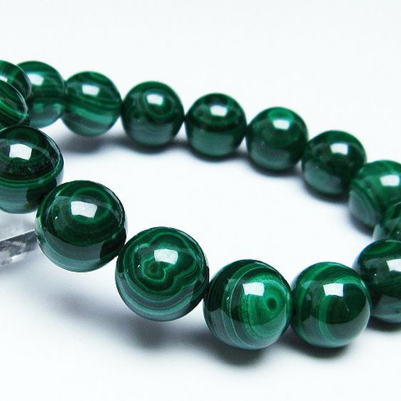 マラカイト天眼 ブレスレット 14mm [t115-3904]